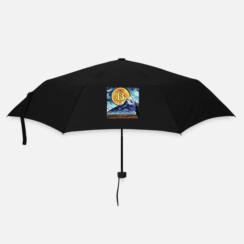 Bitcoin + Nature - Parapluie standard - noir