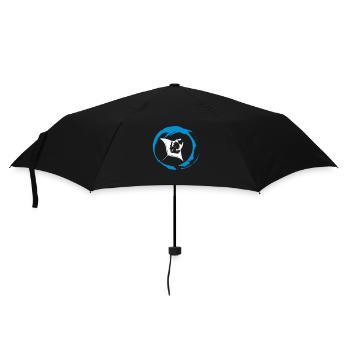 Manta in the bubble circle - Umbrella (small) - black - Front