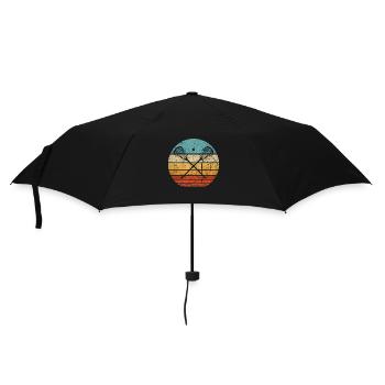 Lacrosse Crosse Raquette vintage rétro soleil - Parapluie standard - noir - Devant