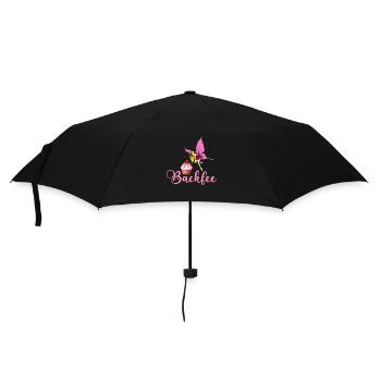 Backfee Bäckerin Torten Konditor - Regenschirm (klein) - Schwarz - Vorne