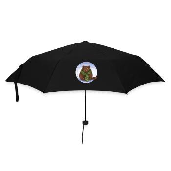 Cat Winter - Umbrella (small) - black - Front