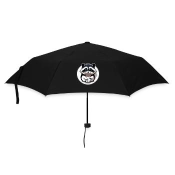 Raccoons Cute Cartoon Raccoon 26 - Umbrella (small) - black - Front