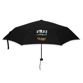 Frei Natürlich Curly - Regenschirm (klein) - Schwarz - Vorne