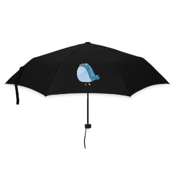 Vogel - Regenschirm (klein) - Schwarz - Vorne