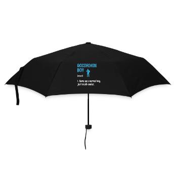 Accordéon Garçon Identique À Un Garçon Normal Juste Beaucoup Cool - Parapluie standard - noir - Devant