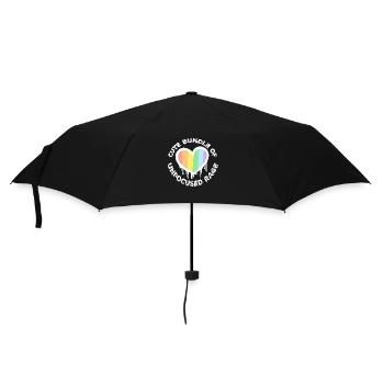 Drôle Mignon Bundle De Rage Non Focalisée Arc-en-Ciel Goth - Parapluie standard - noir - Devant