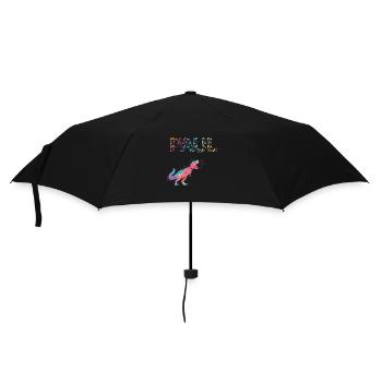 PAUL - Beautiful boy name with dinosaur - Umbrella (small) - black - Front