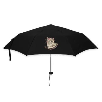 Crazy British Shorthair Lady Mère Chaton Chat - Parapluie standard - noir - Devant