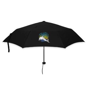 Delfin - Regenschirm (klein) - Schwarz - Vorne