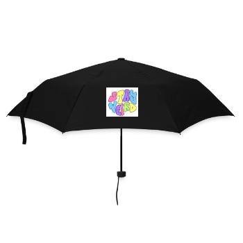 STAY WEIRD - Regenschirm (klein) - Schwarz - Vorne