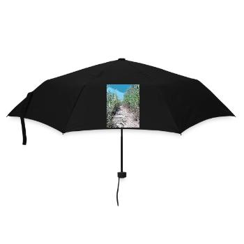 Drawing of Provence - Wooden pontoon and reeds - Umbrella (small) - black - Front