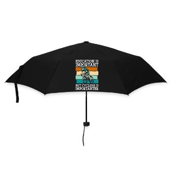 Cycling mountain bikers cyclists road cyclists - Umbrella (small) - black - Front