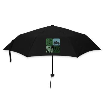 Traktorfahrer Traktor kann das Erntezeit - Regenschirm (klein) - Schwarz - Vorne