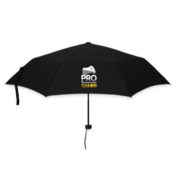 PRO GAMER (Gelb) + Controller - Gaming - Regenschirm (klein) - Schwarz - Vorne