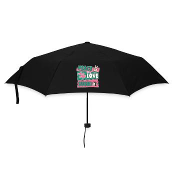 Japanese Food Lover Peace Love Sushi - Umbrella (small) - black - Front