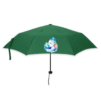 Princesse Sirène Reine des glaces - Parapluie standard - vert bouteille - Devant