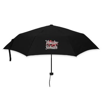 Du théâtre plutôt que de l’école Acteurs de théâtre - Parapluie standard - noir - Devant