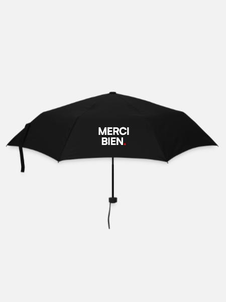 Merci bien - Parapluie standard - noir
