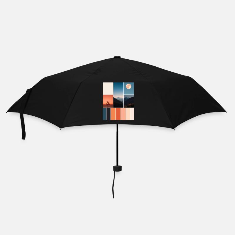 Mountains - Umbrella (small) - black