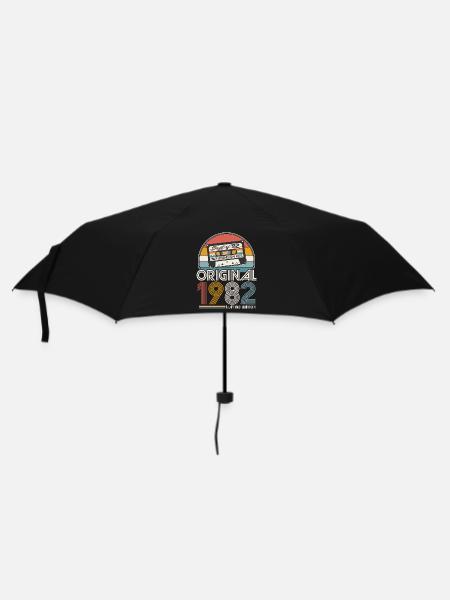 1982 Vintage Anniversaire Rétro Cadeau - Parapluie standard - noir
