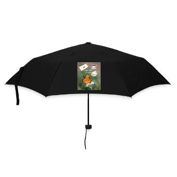 Schönes 💕 Leben - Regenschirm (klein) - Schwarz - Vorne