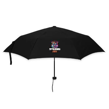 Mykonos 2025 Urlaub Fuchs - Regenschirm (klein) - Schwarz - Vorne
