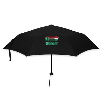 Ungarn - Regenschirm (klein) - Schwarz - Vorne