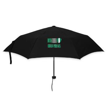 Nigeria - Regenschirm (klein) - Schwarz - Vorne