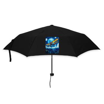 Aviation Pilote Vintage Avion - Parapluie standard - noir - Devant