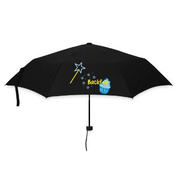 Cupcaki Backfee - Regenschirm (klein) - Schwarz - Vorne