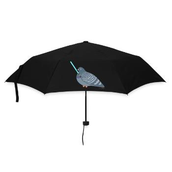 Jedi Pigeon Friend - pigeon - Umbrella (small) - black - Front