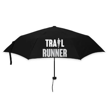 Coureur de trail - Parapluie standard - noir - Devant