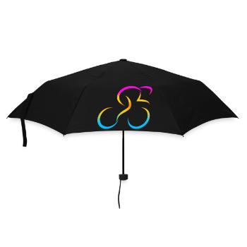 Radfahrer Radfahren BMX Fahrrad Sport Mountainbiken Hobby - Regenschirm (klein) - Schwarz - Vorne