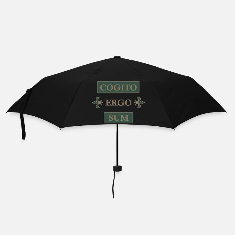 Cogito ergo sum - Parapluie standard - noir