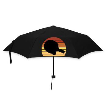 Vintage Sunset Raquette Tennis de Table Ping-pong - Parapluie standard - noir - Devant