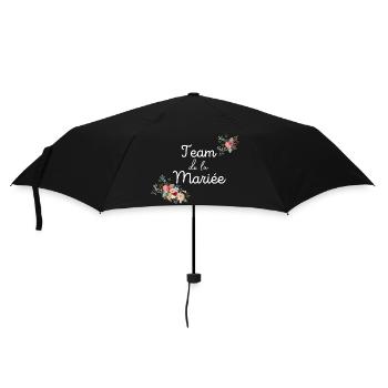 team de la Mariée evjf t-shirt assorti floral - Parapluie standard - noir - Devant