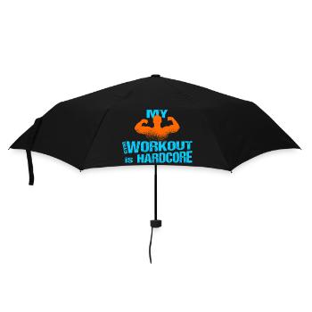 Gym Workout Man Training - Umbrella (small) - black - Front