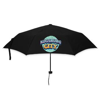 Augsburg Germany City Font Pop Art Comic - Umbrella (small) - black - Front