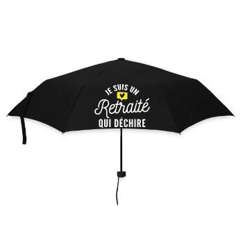 je suis un retraité qui déchire / super retraité - Parapluie standard - noir - Devant