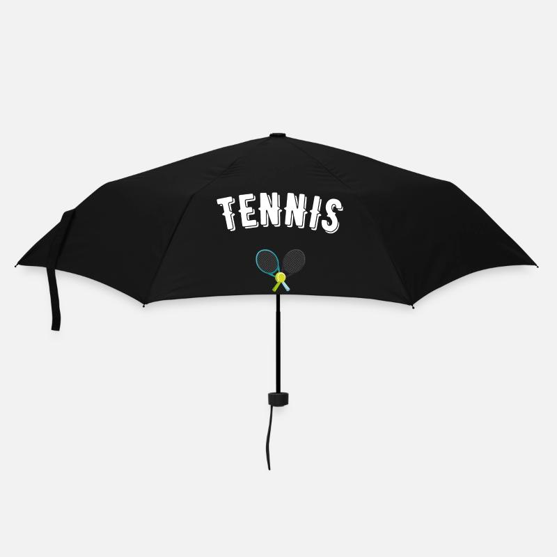 Tennis - Regenschirm (klein) - Schwarz