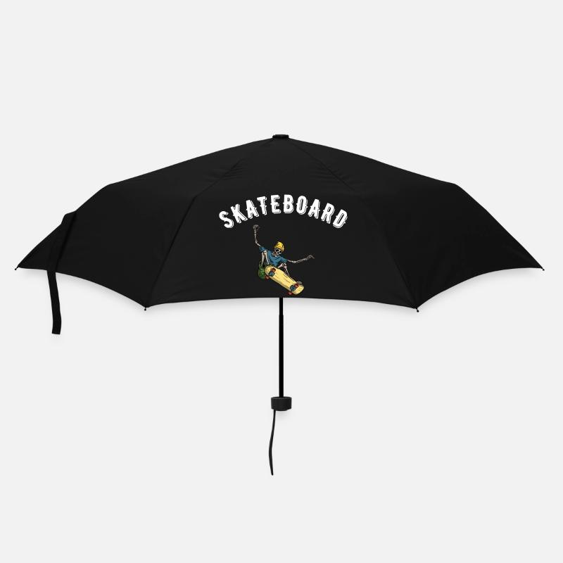 Skateboard - Regenschirm (klein) - Schwarz