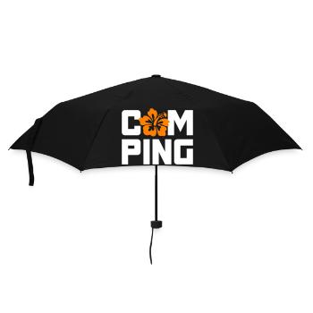 Camping Hawaii Holiday Van Life Camper Camping-car Fan - Parapluie standard - noir - Devant