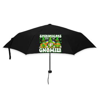 St Patrick's Day Ireland Elves Gnome - Umbrella (small) - black - Front