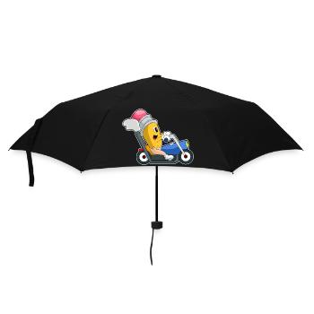 Pencil Motorcycle - Umbrella (small) - black - Front