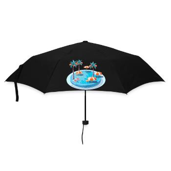 Une piscine de rêve - Parapluie standard - noir - Devant