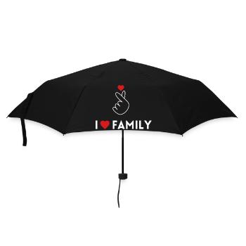 i love family - Parapluie standard - noir - Devant