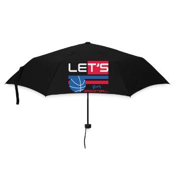 Lest's Play Basketball - Player Basketball - Umbrella (small) - black - Front