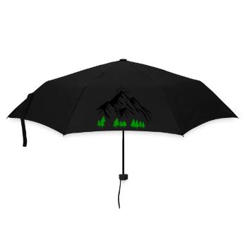 Montagnes Nature - Parapluie standard - noir - Devant
