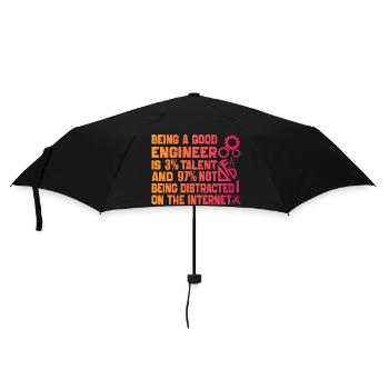 Funny Engineer Men Women Mechanical Engineering - Parapluie standard - noir - Devant