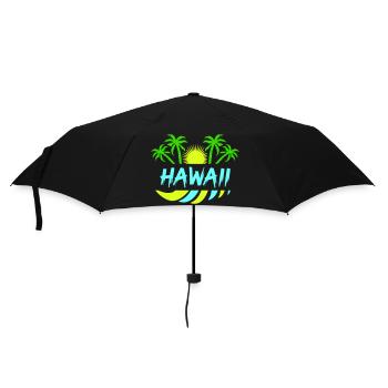 Hawaï - Parapluie standard - noir - Devant